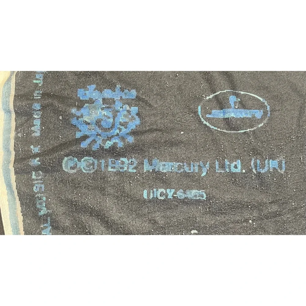 Bon Jovi Keep The Faith Round Beach Towel CD Graphic Fan Club 56 Inch Blue Black
